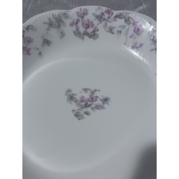 Antique Haviland Limoges NOVA ROSE Princess Sauce Bowl 7’ pink Blue Fleur - Picture 14 of 16